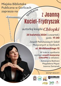 Spotkanie autorskie z Joanną Kuciel-Frydryszak