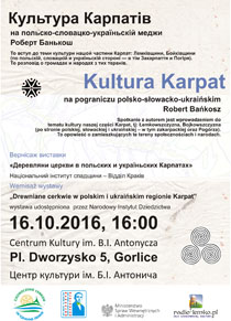Kultura Karpat na pograniczu polsko-słowacko-ukraińskim