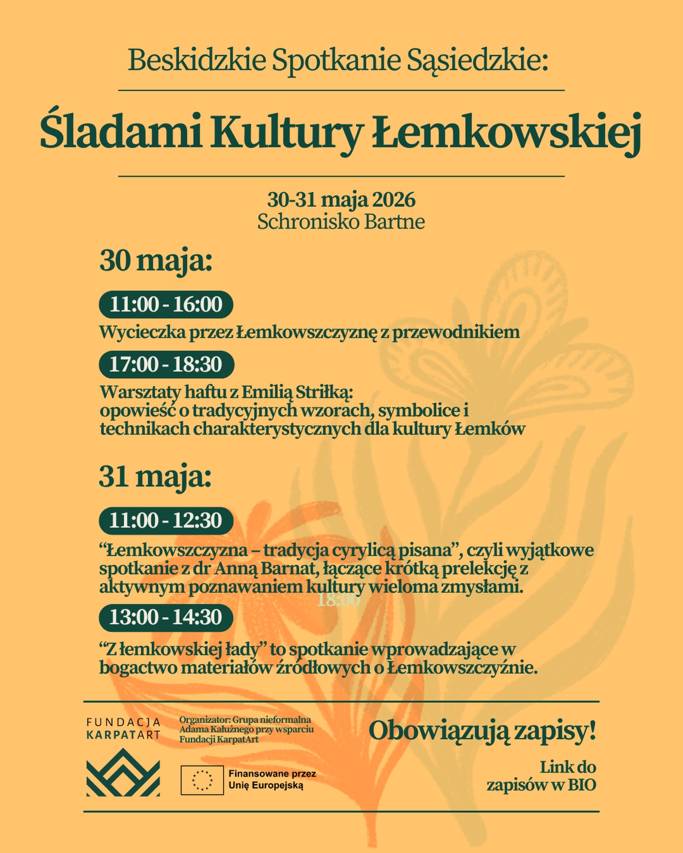 Beskidzkie Spotkania Sąsiedzkie: Śladami Kultury Łemkowskiej