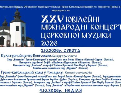 Chór „Blahowist” na XXV Jubileuszowych Międzynarodowych Koncertach Muzyki Cerkiewnej
